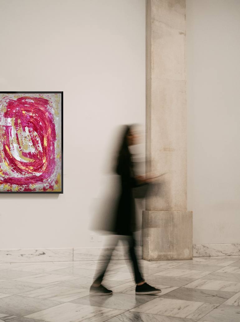 Original Abstract Expressionism Abstract Painting by Monializa Monika Widenka