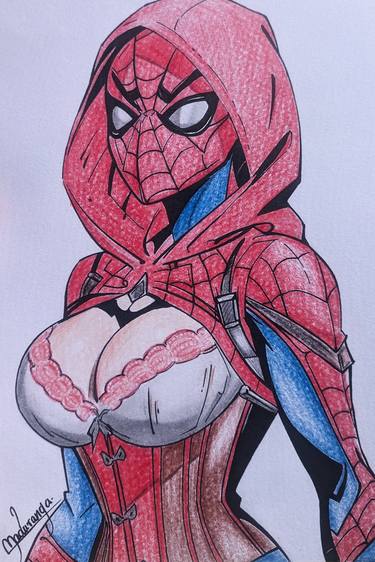 Original Figurative Comics Drawings by Nidushi Dilhari