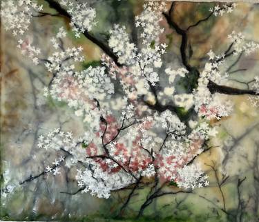 Original Expressionism Botanic Mixed Media by Mary Corbett