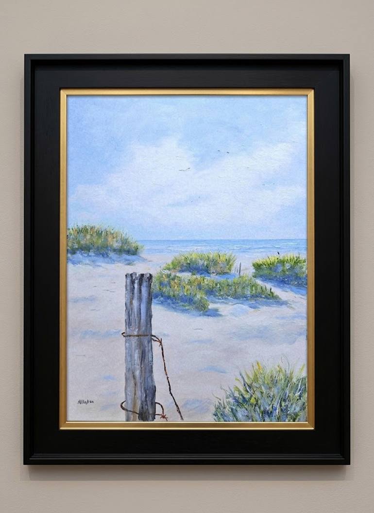 Original Impressionism Seascape Painting by Stanton Allaben