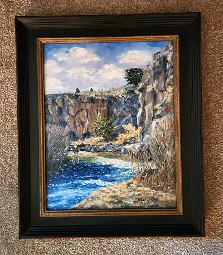 Original Impressionism Landscape Painting by Stanton Allaben