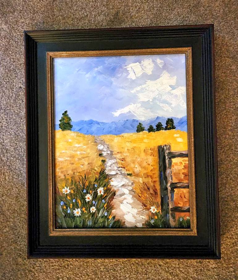 Original Impressionism Landscape Painting by Stanton Allaben