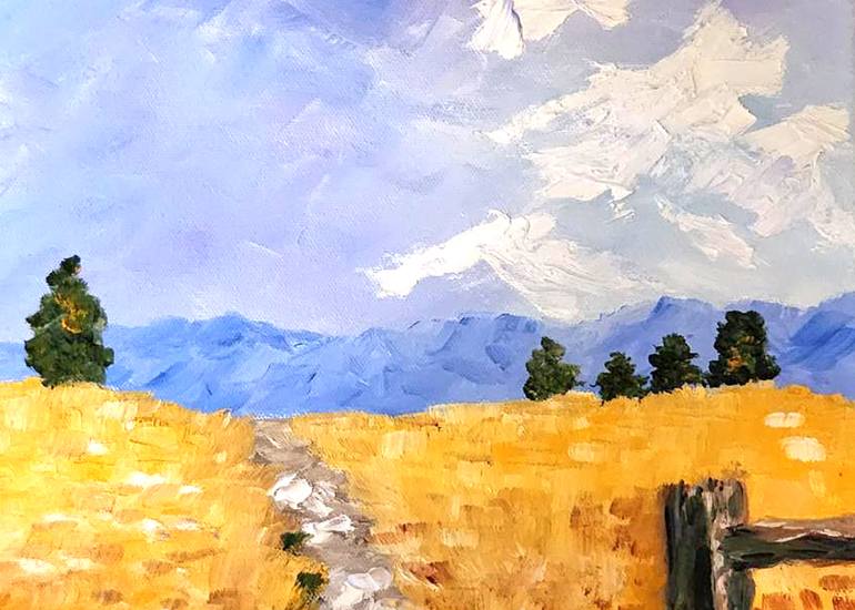 Original Impressionism Landscape Painting by Stanton Allaben