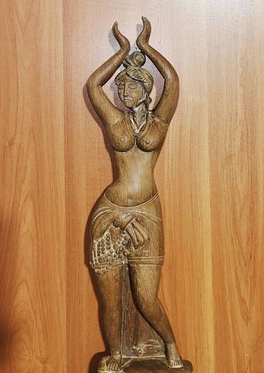Original Realism Women Sculpture by Dilip Kumar Basak