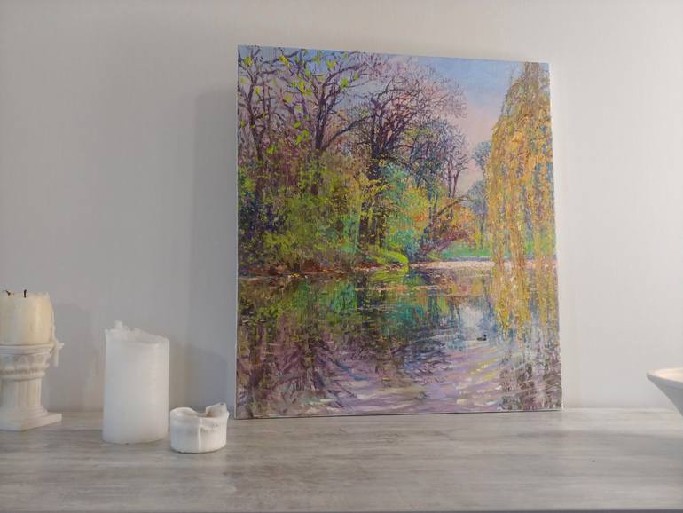 Original Impressionism Landscape Painting by Svitlana Gunchenko