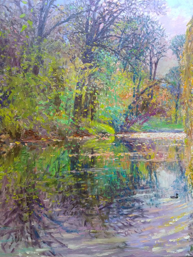 Original Impressionism Landscape Painting by Svitlana Gunchenko