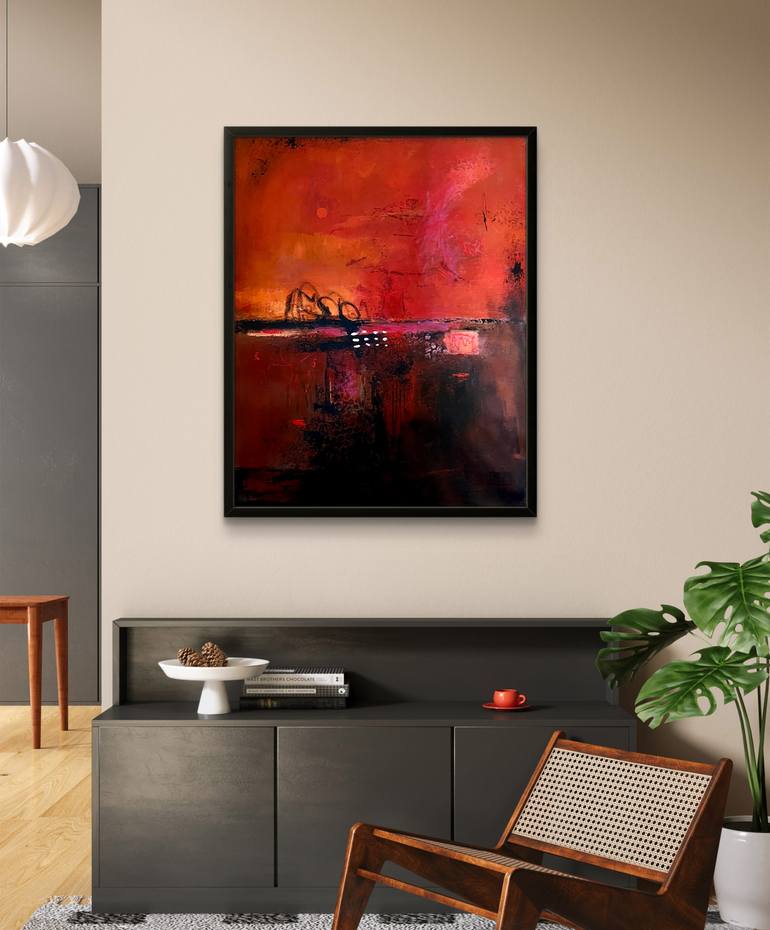 Original Color Field Painting Abstract Painting by Kateryna Malomuzh