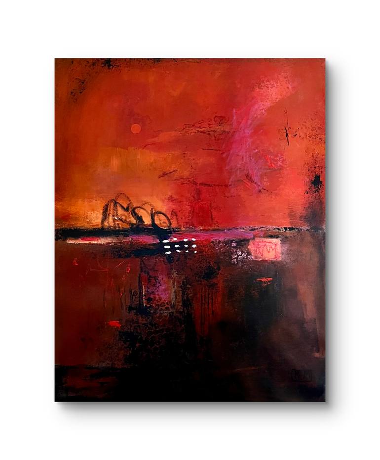 Original Color Field Painting Abstract Painting by Kateryna Malomuzh