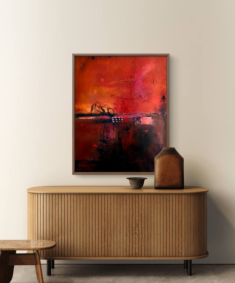 Original Color Field Painting Abstract Painting by Kateryna Malomuzh