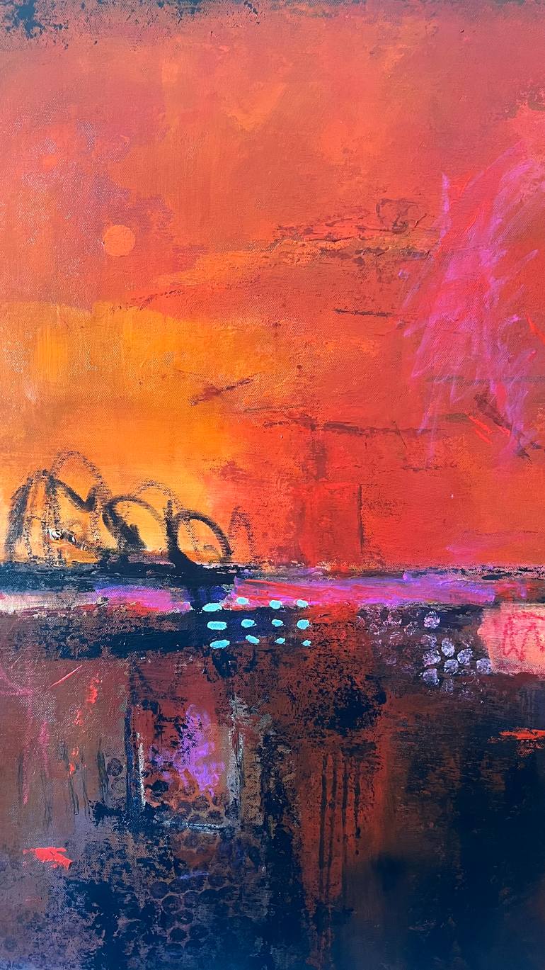 Original Color Field Painting Abstract Painting by Kateryna Malomuzh