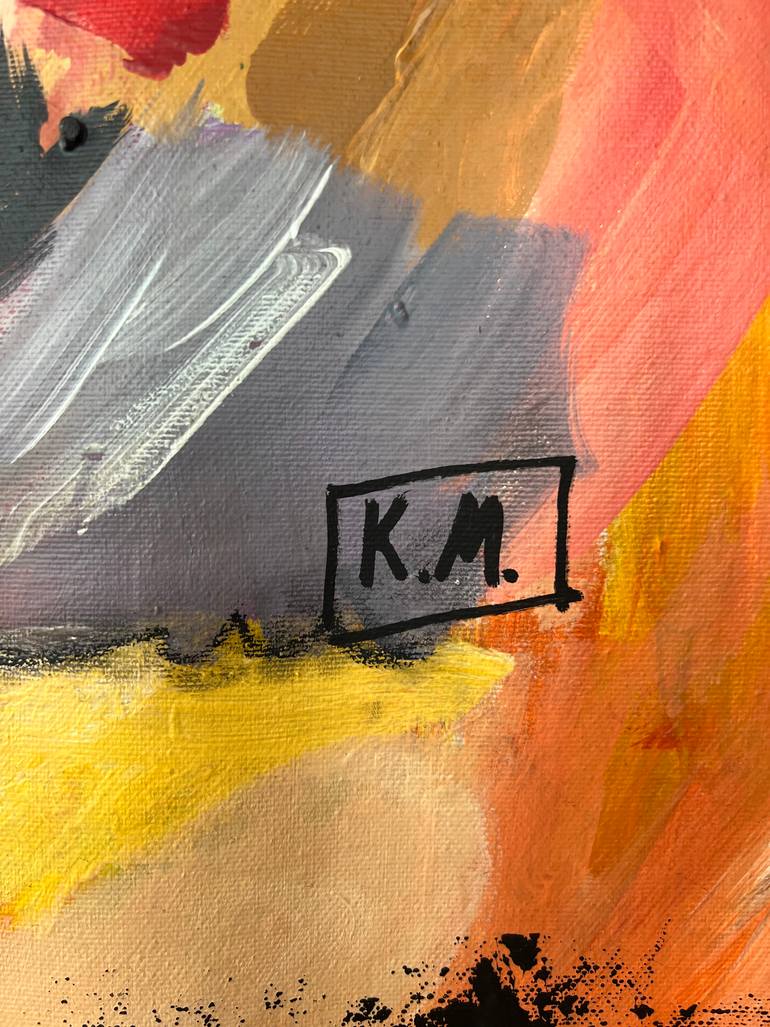 Original Abstract Expressionism Abstract Painting by Kateryna Malomuzh