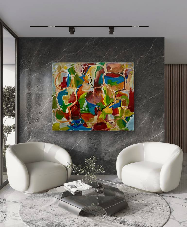 Original Abstract Painting by Kateryna Malomuzh