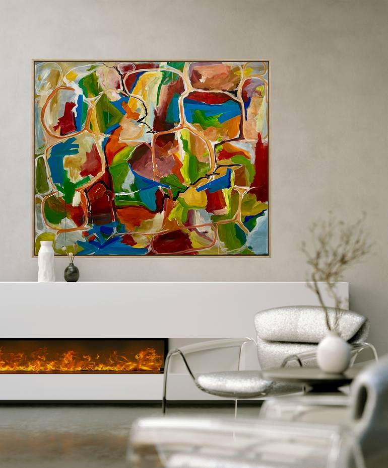 Original Abstract Painting by Kateryna Malomuzh
