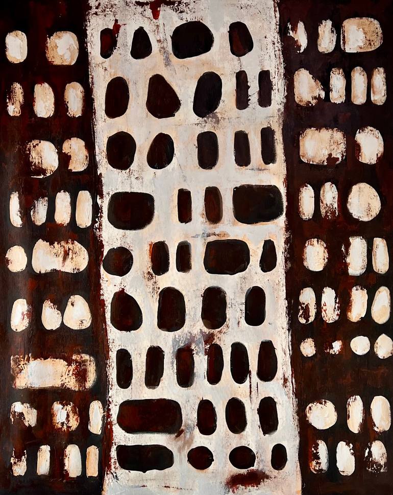 Original Abstract Expressionism Abstract Painting by Kateryna Malomuzh