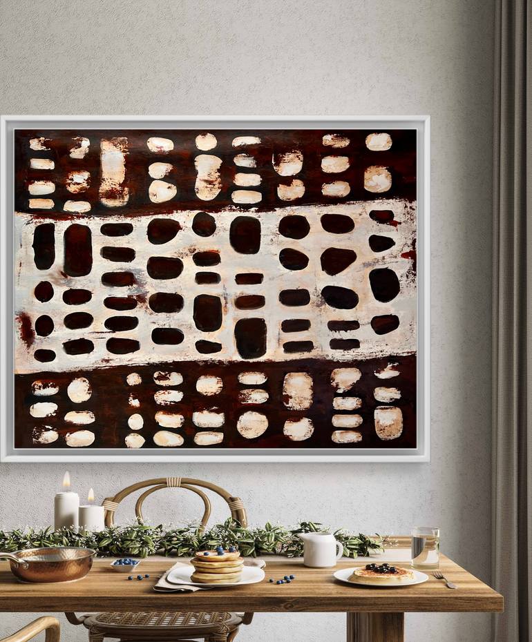 Original Abstract Expressionism Abstract Painting by Kateryna Malomuzh