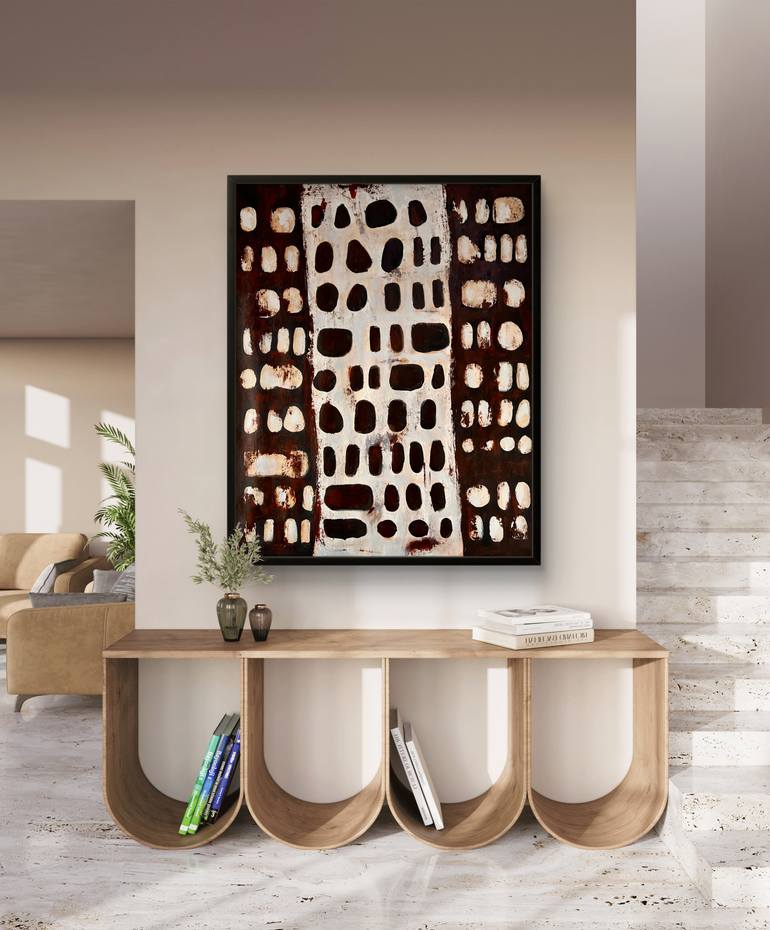 Original Abstract Expressionism Abstract Painting by Kateryna Malomuzh