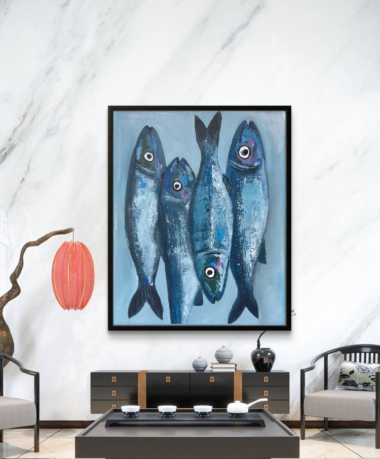 Original Abstract Expressionism Animal Painting by Kateryna Malomuzh