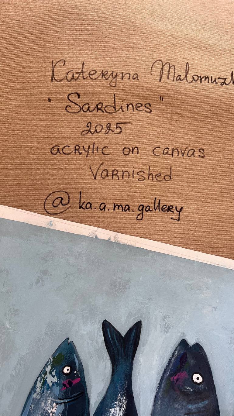 Original Abstract Animal Painting by Kateryna Malomuzh