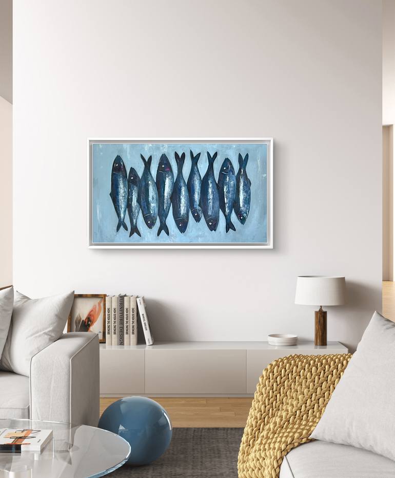 Original Abstract Animal Painting by Kateryna Malomuzh