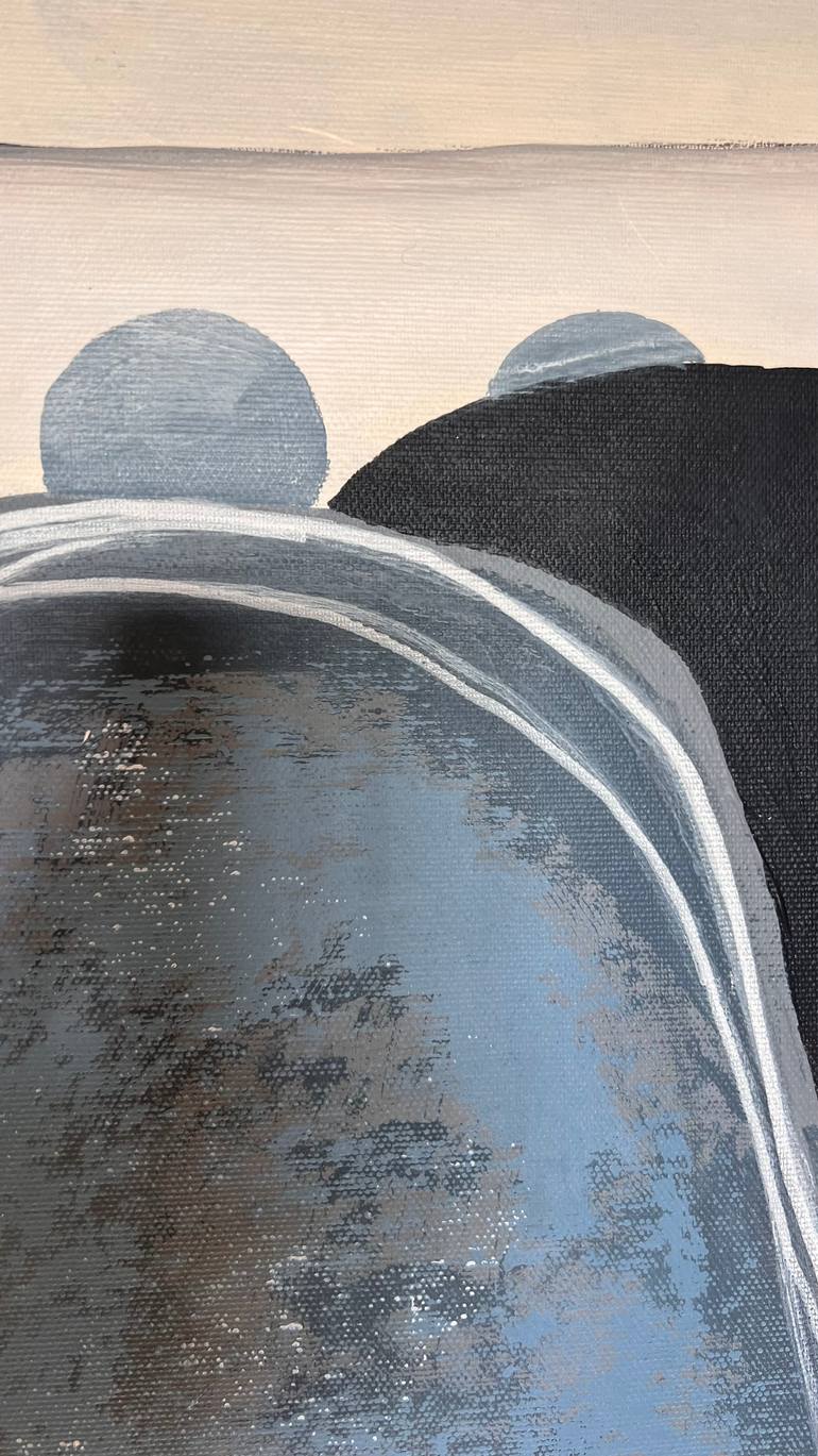 Original Bauhaus Abstract Painting by Kateryna Malomuzh