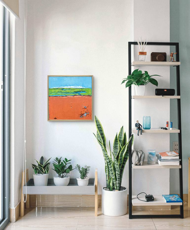 Original Abstract Landscape Painting by Kateryna Malomuzh