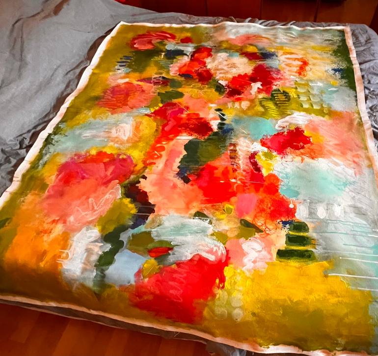 Original Abstract Expressionism Abstract Painting by Kateryna Malomuzh