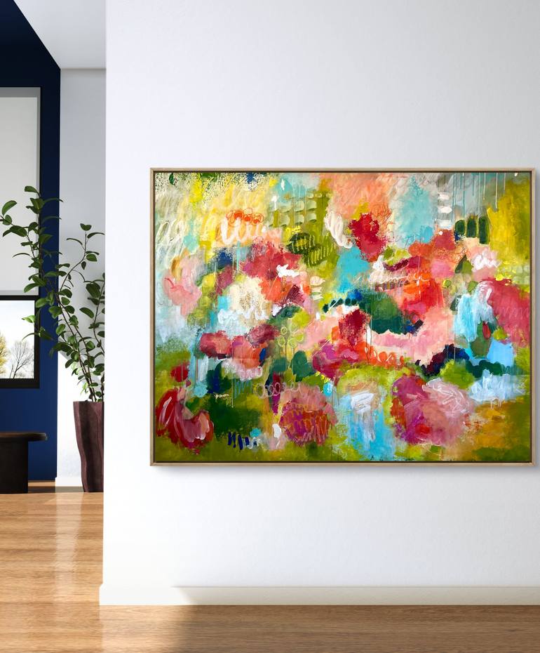 Original Abstract Expressionism Abstract Painting by Kateryna Malomuzh