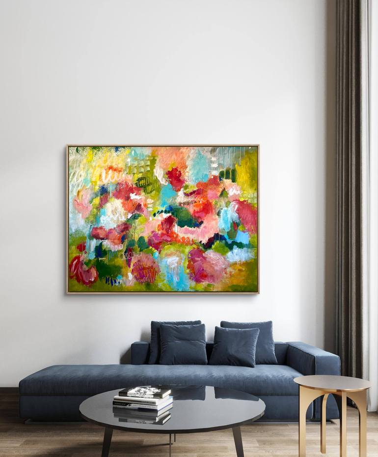 Original Abstract Expressionism Abstract Painting by Kateryna Malomuzh