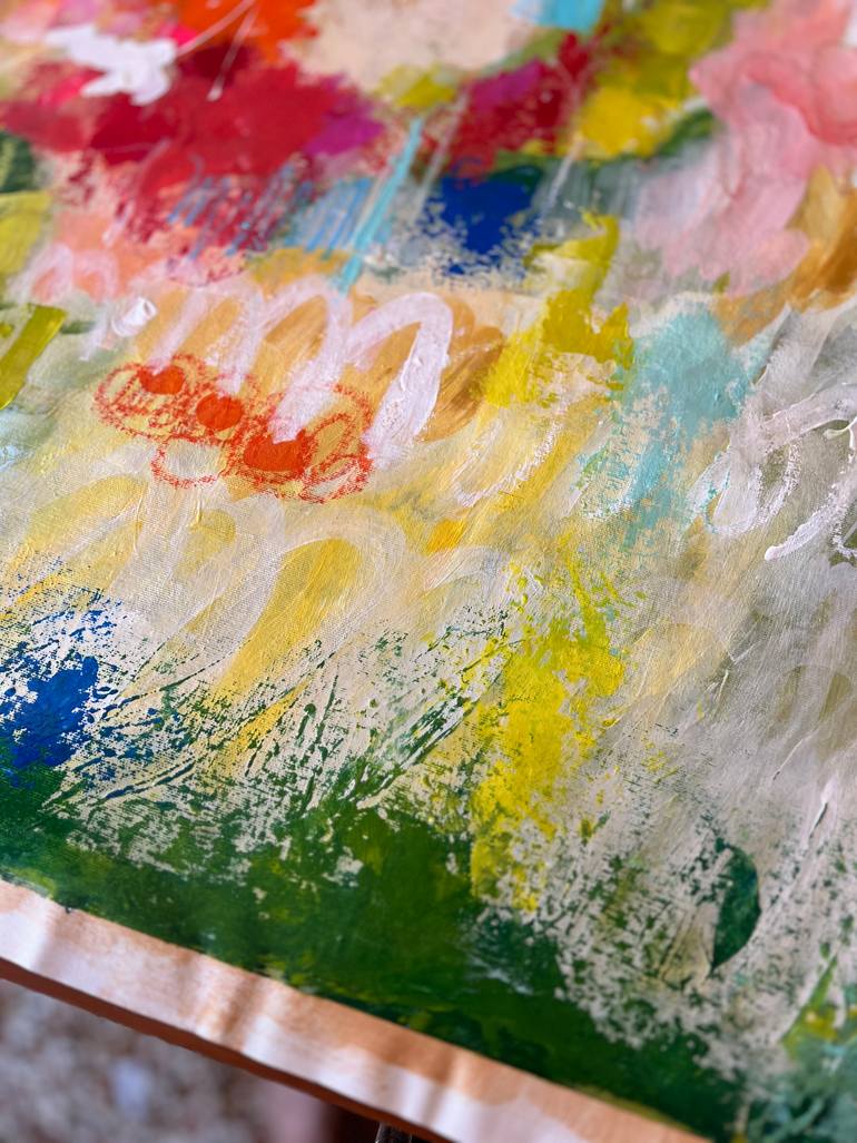 Original Abstract Expressionism Abstract Painting by Kateryna Malomuzh