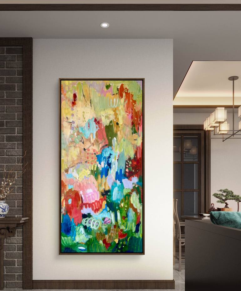 Original Abstract Expressionism Abstract Painting by Kateryna Malomuzh