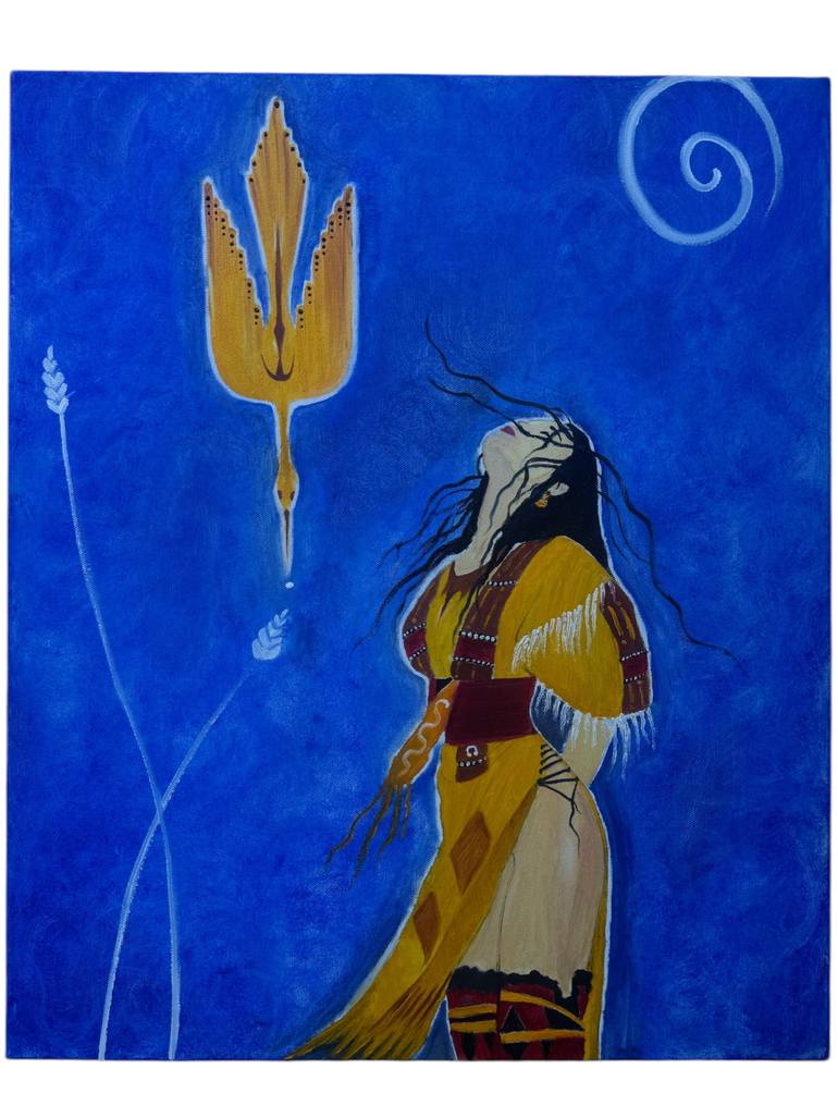 Original Contemporary Women Painting by Elif Gökkaya