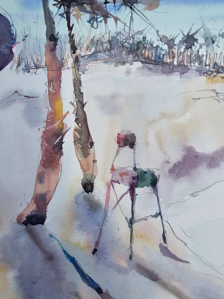 Original Expressionism Beach Mixed Media by Olga Sova
