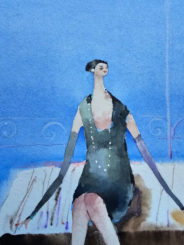 Original Surrealism Women Mixed Media by Olga Sova