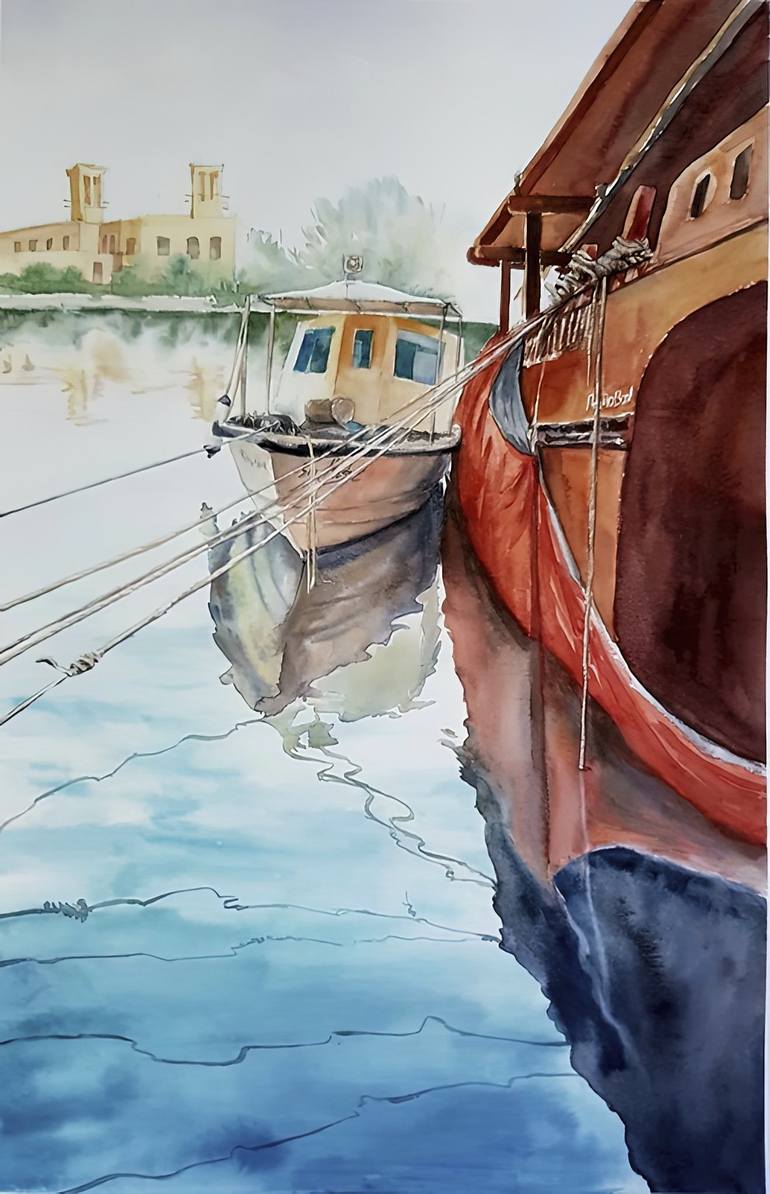 Print of Realism Water Paintings by Olga Sova