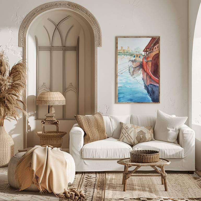 Original Realism Water Painting by Olga Sova