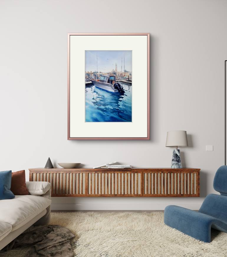 Original Figurative Seascape Painting by Olga Sova