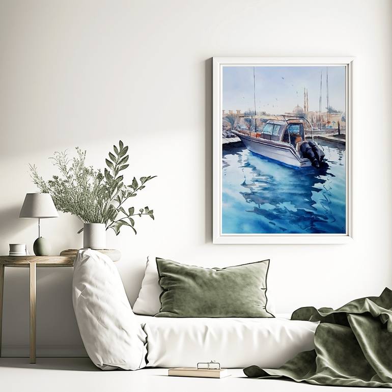 Original Figurative Seascape Painting by Olga Sova