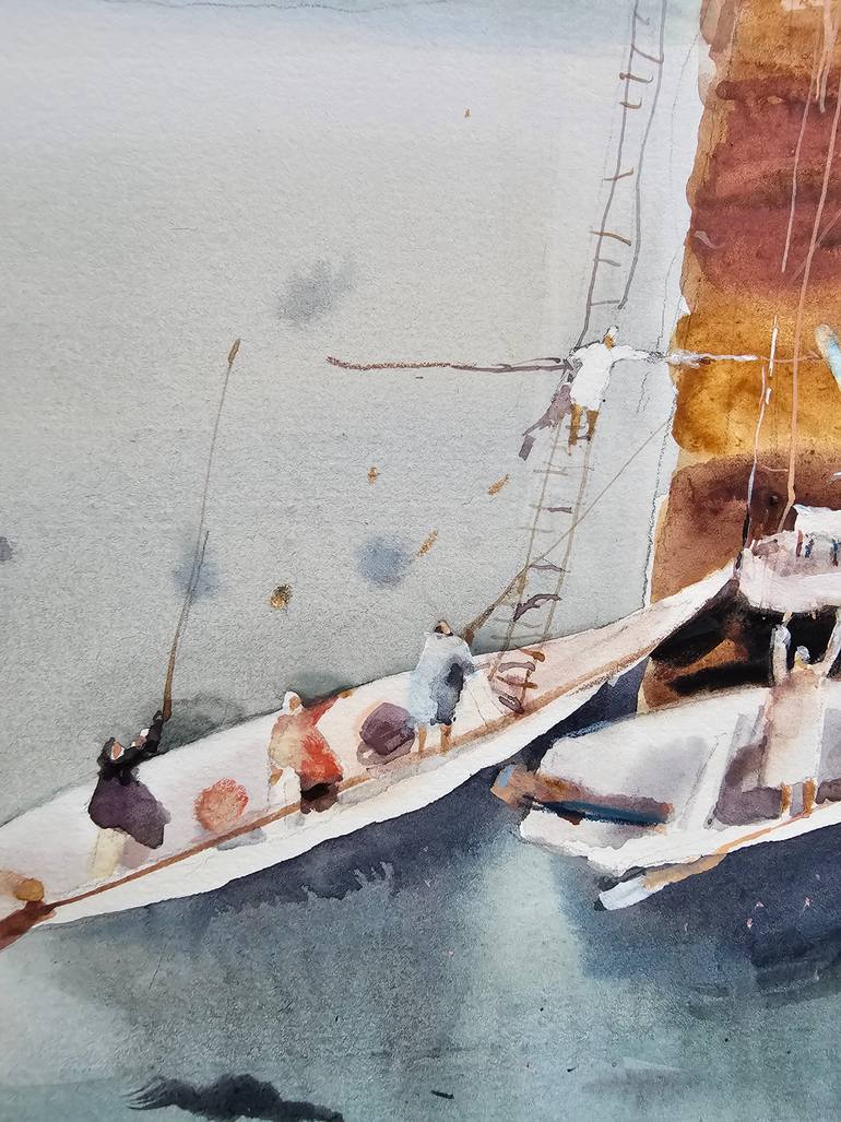 Original Surrealism Landscape Mixed Media by Olga Sova