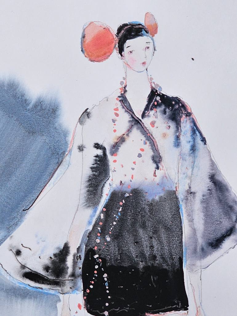 Original Surrealism Women Mixed Media by Olga Sova