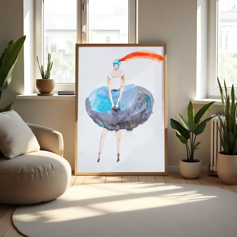 Original Surrealism Women Mixed Media by Olga Sova