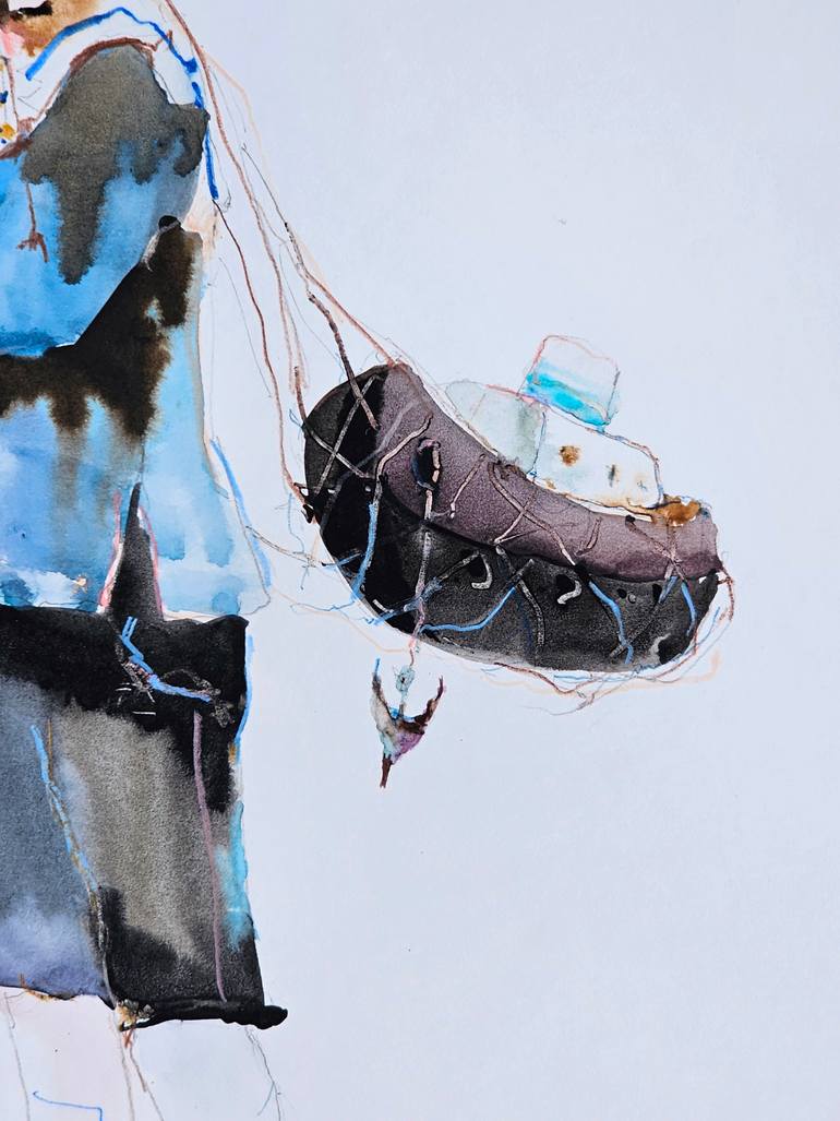 Original Surrealism Men Mixed Media by Olga Sova