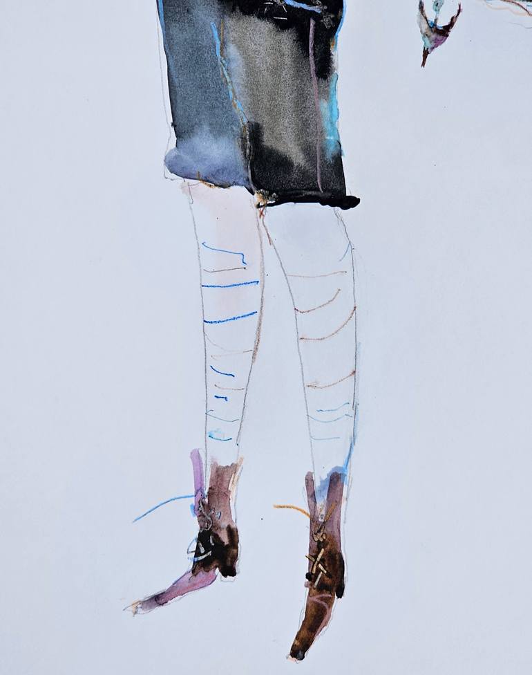 Original Surrealism Men Mixed Media by Olga Sova