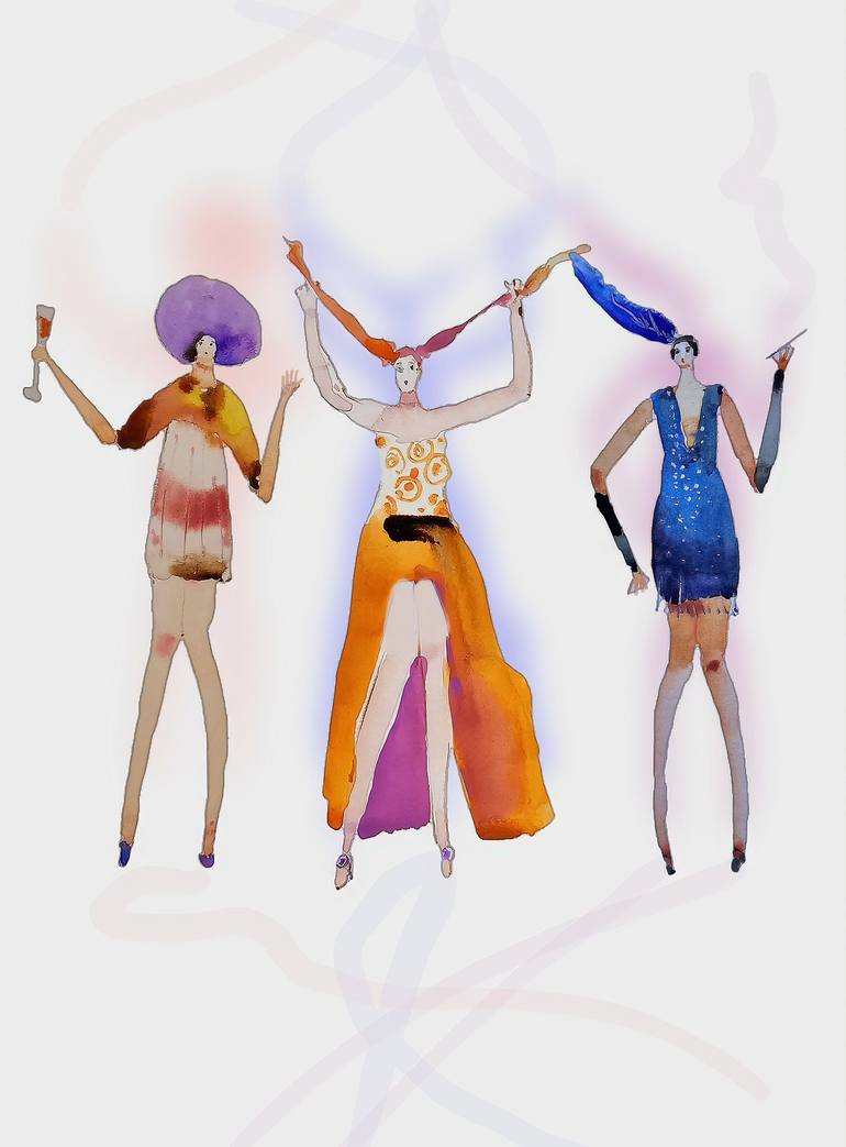 Print of Surrealism Women Collage by Olga Sova