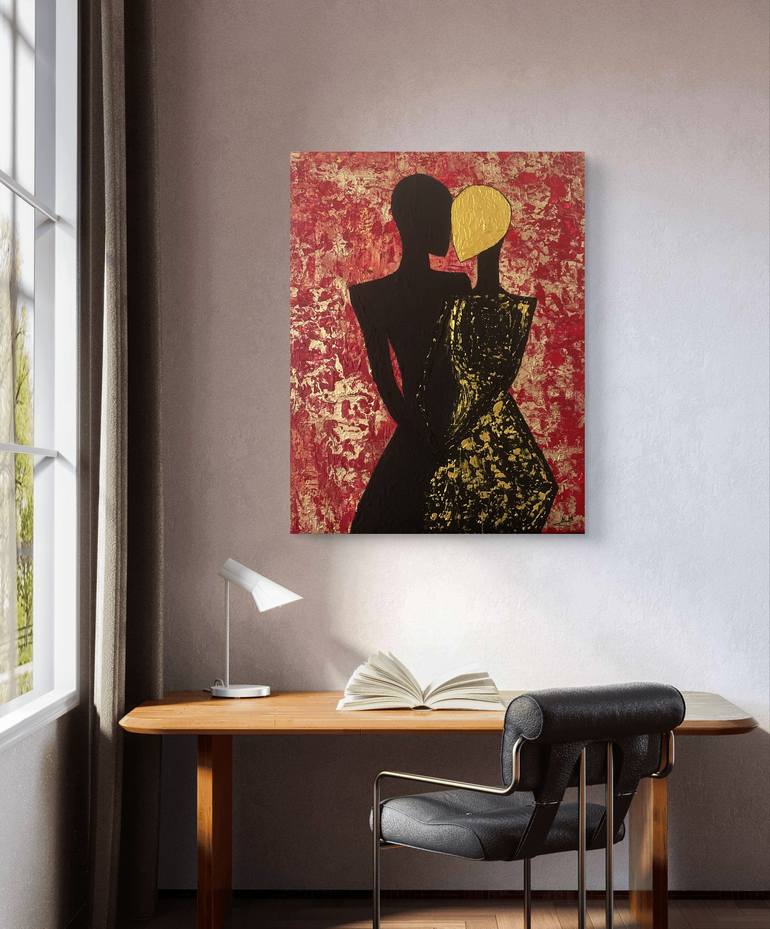 Original Abstract Love Painting by Nataliia Mcmillian
