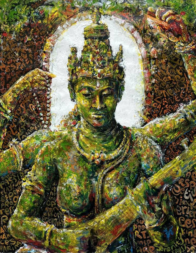 Kelimutuart original painting Indonesian contemporary art ubud