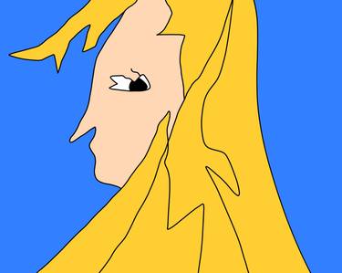 Print of Abstract Women Digital by Eun Seo