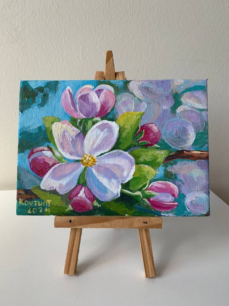 Original Realism Floral Painting by Tetiana Kovtun