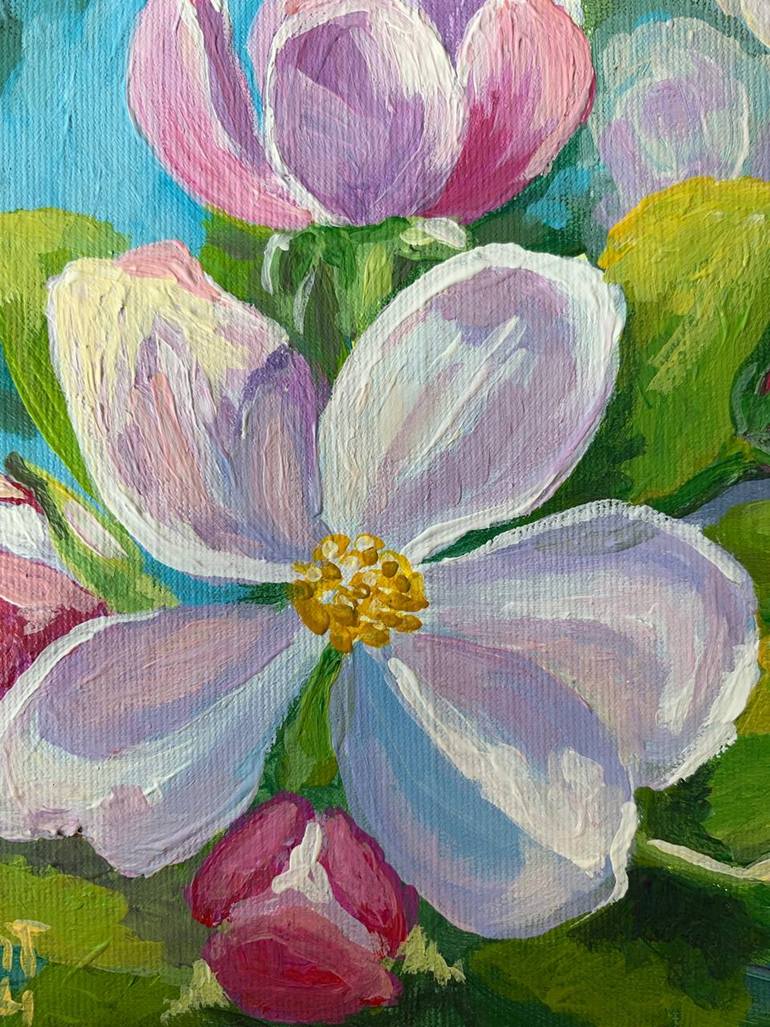 Original Realism Floral Painting by Tetiana Kovtun