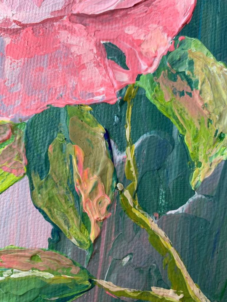 Original Impressionism Floral Painting by Tetiana Kovtun