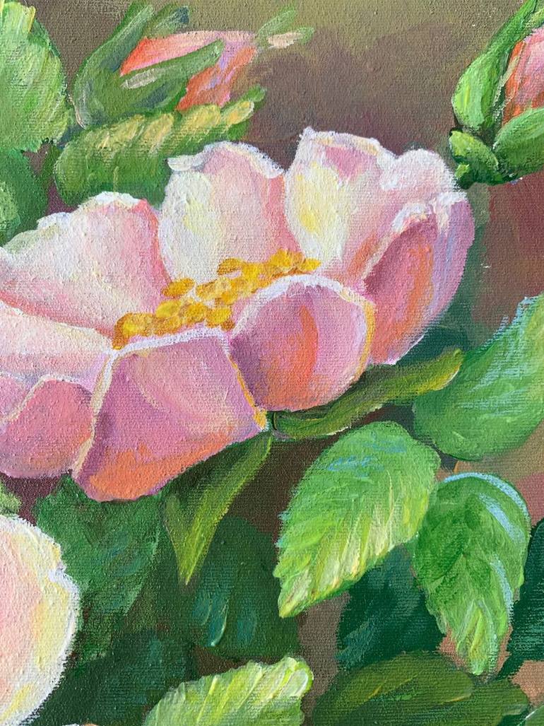 Original Realism Floral Painting by Tetiana Kovtun